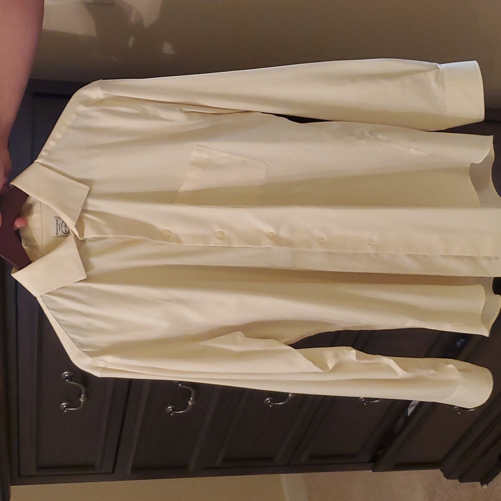 Pronto Uomo Cream Button Down Shirt